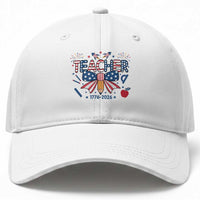 Proud American Teacher 250 Years Baseball Cap Patriotic Educator Gift