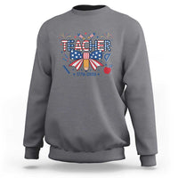Proud American Teacher 250 Years Sweatshirt Patriotic Educator Gift