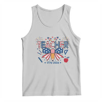 Proud American Teacher 250 Years Tank Top Patriotic Educator Gift