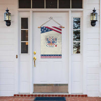 Proud American Teacher 250 Years Patriotic Garden Flag Educator Gift
