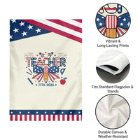 Proud American Teacher 250 Years Patriotic Garden Flag Educator Gift