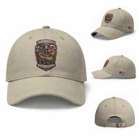 Vintage Proud American Welder Baseball Cap Built By Fire Blue Collar Dad Gift