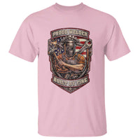 Vintage Proud American Welder T Shirt Built By Fire Blue Collar Dad Gift