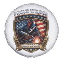 Built To Last Proud Welder Spare Tire Cover Blue Collar American Dad Gift