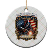Built To Last Proud Welder Ceramic Ornament Blue Collar American Dad Gift