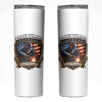 Built To Last Proud Welder Skinny Tumbler Blue Collar American Dad Gift