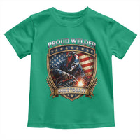 Built To Last Proud Welder Toddler T Shirt Blue Collar American Dad Gift