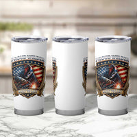 Built To Last Proud Welder Tumbler Cup Blue Collar American Dad Gift