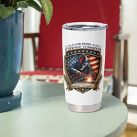 Built To Last Proud Welder Tumbler Cup Blue Collar American Dad Gift