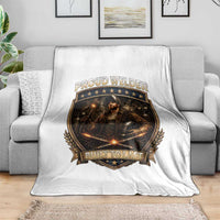 Proud Welder Graphic Throw Blanket Built To Last Worker Gift