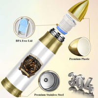 Proud Welder Graphic Bullet Tumbler Built To Last Worker Gift
