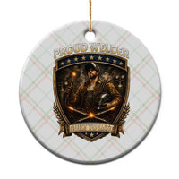 Proud Welder Graphic Ceramic Ornament Built To Last Worker Gift