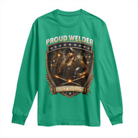 Proud Welder Graphic Long Sleeve Shirt Built To Last Worker Gift