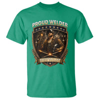 Proud Welder Graphic T Shirt Built To Last Worker Gift