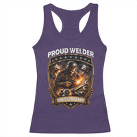 Proud Welder Whatever It Takes Racerback Tank Top Vintage Mechanic Workwear