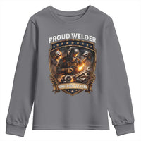 Proud Welder Whatever It Takes Youth Sweatshirt Vintage Mechanic Workwear