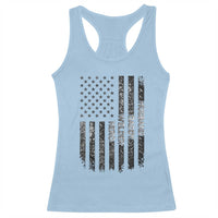 Husband Daddy Welder Hero Racerback Tank Top Patriotic Welding American Flag Graphic