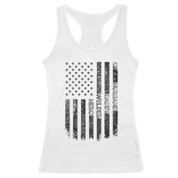 Husband Daddy Welder Hero Racerback Tank Top Patriotic Welding American Flag Graphic