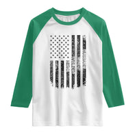 Husband Daddy Welder Hero Raglan Shirt Patriotic Welding American Flag Graphic