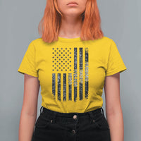Husband Daddy Welder Hero T Shirt For Women Patriotic Welding American Flag Graphic