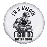Funny Bigfoot Welder Spare Tire Cover I Can Do Amazing Things