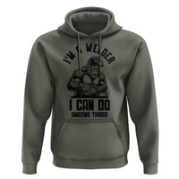 Funny Bigfoot Welder Hoodie I Can Do Amazing Things