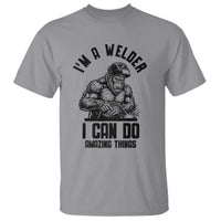 Funny Bigfoot Welder T Shirt I Can Do Amazing Things