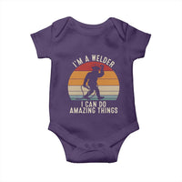 Funny Bigfoot Welding Gift Baby Onesie I Can Do Amazing Things With A Welder