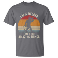 Funny Bigfoot Welding Gift T Shirt I Can Do Amazing Things With A Welder