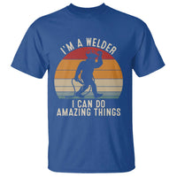 Funny Bigfoot Welding Gift T Shirt I Can Do Amazing Things With A Welder