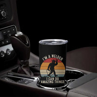 Funny Bigfoot Welding Gift Tumbler Cup I Can Do Amazing Things With A Welder