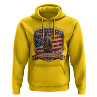 Proud American Woodworker Hoodie Born To Woodwork Patriotic Gift