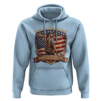Proud American Woodworker Hoodie Born To Woodwork Patriotic Gift
