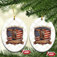 Proud American Woodworker Ceramic Ornament Born To Woodwork Patriotic Gift