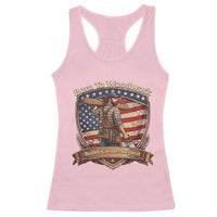 Proud American Woodworker Racerback Tank Top Born To Woodwork Patriotic Gift
