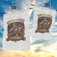 American Construction Worker Garden Flag Building America For 250 Years