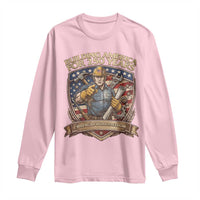 American Construction Worker Long Sleeve Shirt Building America For 250 Years
