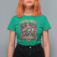 American Construction Worker T Shirt For Women Building America For 250 Years
