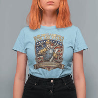 American Construction Worker T Shirt For Women Building America For 250 Years