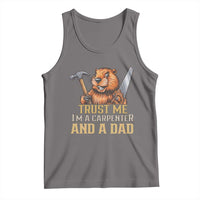 Funny Woodworking Beaver Tank Top I Am A Carpenter And A Dad