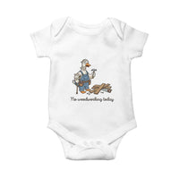 Funny Carpenter Duck Baby Onesie No Woodworking Today