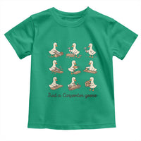 Funny Woodworker Graphic Toddler T Shirt Just A Carpenter Goose