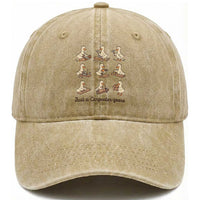 Funny Woodworker Graphic Washed Cotton Baseball Cap Just A Carpenter Goose
