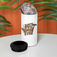 Funny Woodworking Dad Gift 4 in 1 Can Cooler Tumbler Best Dad Ever