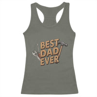 Funny Woodworking Dad Gift Racerback Tank Top Best Dad Ever