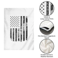 Dad The Man The Myth The Legend Garden Flag Proud American Welder Gift