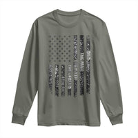 Dad The Man The Myth The Legend Long Sleeve Shirt Proud American Welder Gift