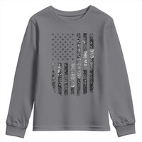 Dad The Man The Myth The Legend Youth Sweatshirt Proud American Welder Gift
