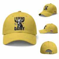 Legend Dairy Baseball Cap Funny Farmer Milk Joke Cow
