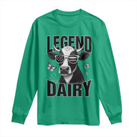 Legend Dairy Long Sleeve Shirt Funny Farmer Milk Joke Cow - Wonder Print Shop